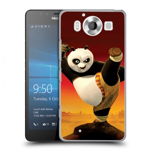Дизайнерский пластиковый чехол для Microsoft Lumia 950 Кунг-Фу Панда