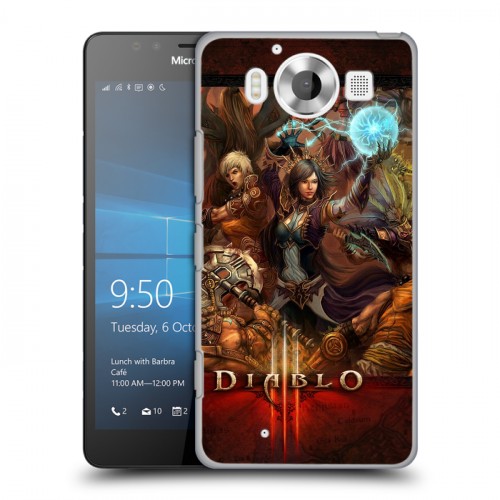 Дизайнерский пластиковый чехол для Microsoft Lumia 950 Diablo