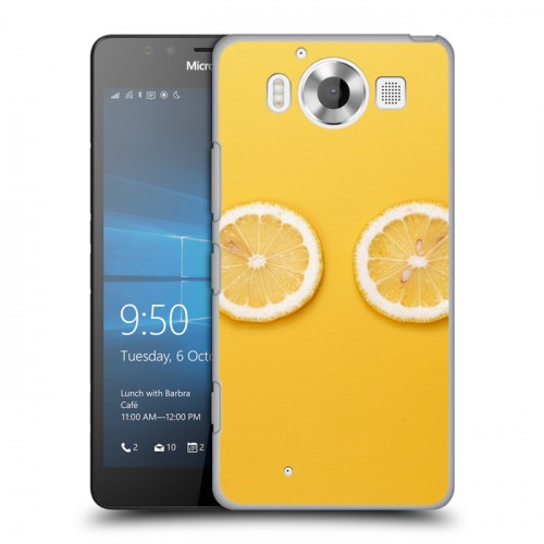 Дизайнерский пластиковый чехол для Microsoft Lumia 950 Лимон