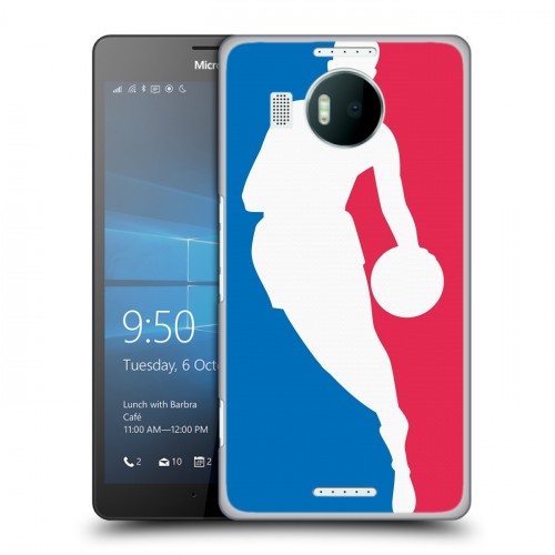Дизайнерский пластиковый чехол для Microsoft Lumia 950 XL НБА
