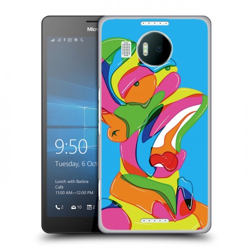 Дизайнерский пластиковый чехол для Microsoft Lumia 950 XL Симпсоны