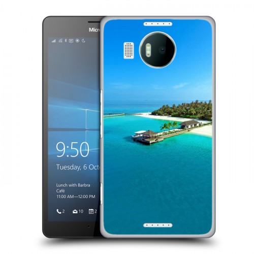 Дизайнерский пластиковый чехол для Microsoft Lumia 950 XL пляж