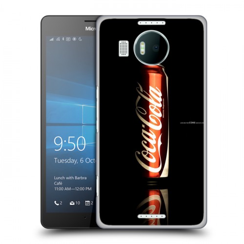 Дизайнерский пластиковый чехол для Microsoft Lumia 950 XL Coca-cola