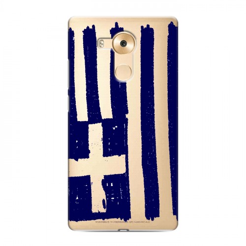 Полупрозрачный дизайнерский силиконовый чехол для Huawei Mate 8 флаг греции