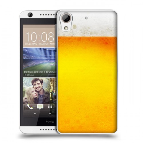 Дизайнерский силиконовый чехол для HTC Desire 626 Пузырьки пива