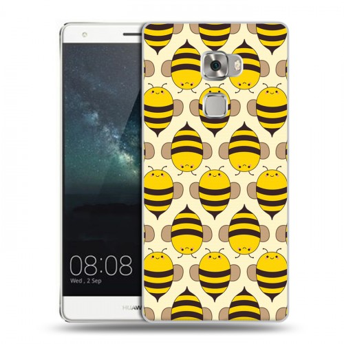 Дизайнерский пластиковый чехол для Huawei Mate S Пчелиные узоры