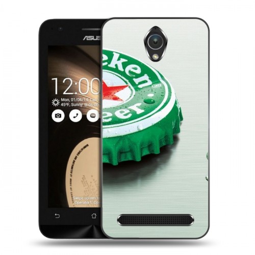 Дизайнерский пластиковый чехол для ASUS Zenfone Go Heineken
