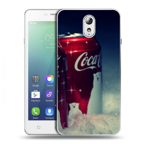 Дизайнерский пластиковый чехол для Lenovo Vibe P1m Coca-cola