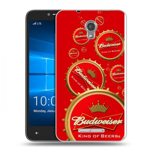 Дизайнерский пластиковый чехол для Alcatel OneTouch Pixi First Budweiser