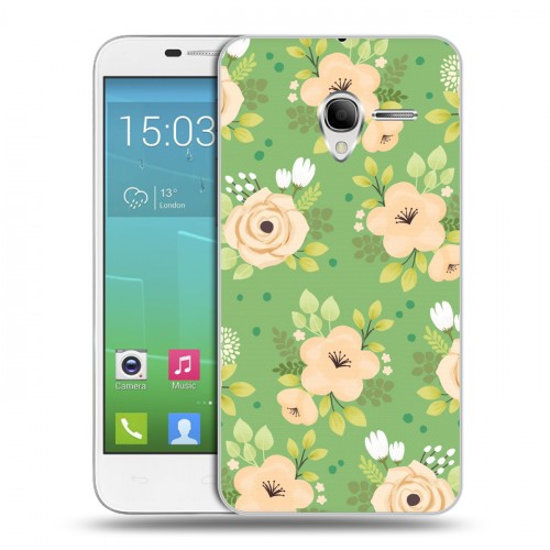 Дизайнерский силиконовый чехол для Alcatel One Touch POP 3 5 Причудливые цветы