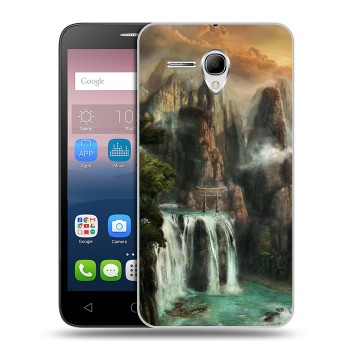 Дизайнерский силиконовый чехол для Alcatel One Touch POP 3 5.5 водопады (на заказ)