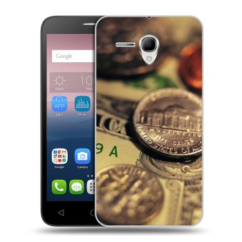 Дизайнерский силиконовый чехол для Alcatel One Touch POP 3 5.5 Текстуры денег (на заказ)