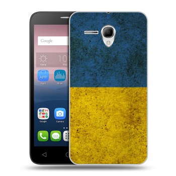 Дизайнерский силиконовый чехол для Alcatel One Touch POP 3 5.5 Флаг Украины (на заказ)