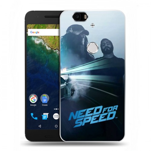 Дизайнерский силиконовый чехол для Google Huawei Nexus 6P Need For Speed