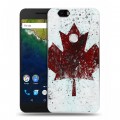Дизайнерский силиконовый чехол для Google Huawei Nexus 6P флаг Канады
