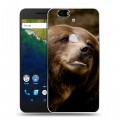 Дизайнерский силиконовый чехол для Google Huawei Nexus 6P Медведи
