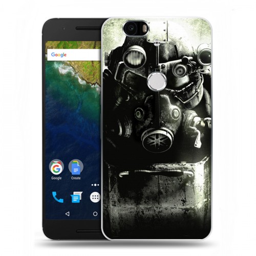 Дизайнерский силиконовый чехол для Google Huawei Nexus 6P Fallout