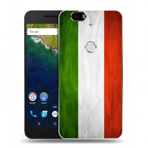 Дизайнерский силиконовый чехол для Google Huawei Nexus 6P Флаг Италии