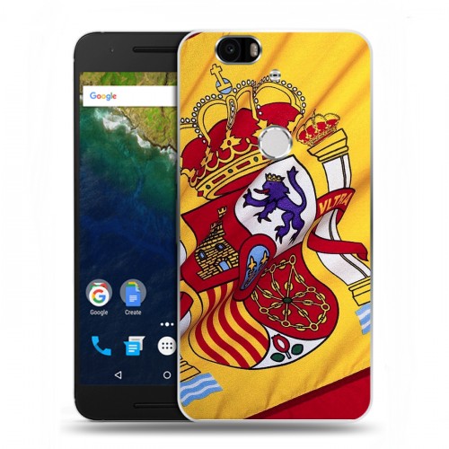 Дизайнерский силиконовый чехол для Google Huawei Nexus 6P Флаг Испании