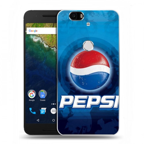 Дизайнерский силиконовый чехол для Google Huawei Nexus 6P Pepsi