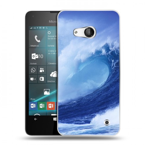Дизайнерский пластиковый чехол для Microsoft Lumia 550 Волны