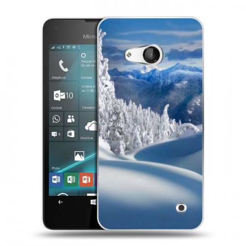 Дизайнерский пластиковый чехол для Microsoft Lumia 550 Зима