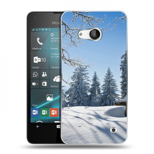 Дизайнерский пластиковый чехол для Microsoft Lumia 550 Зима
