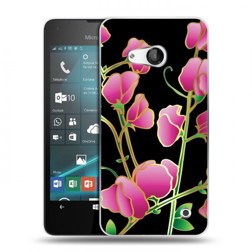 Дизайнерский пластиковый чехол для Microsoft Lumia 550 Люксовые цветы