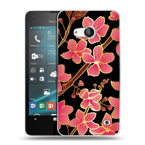 Дизайнерский пластиковый чехол для Microsoft Lumia 550 Люксовые цветы