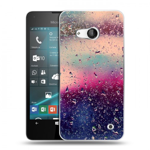 Дизайнерский пластиковый чехол для Microsoft Lumia 550 Абстракции Капли