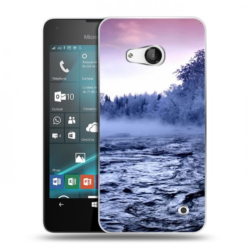 Дизайнерский пластиковый чехол для Microsoft Lumia 550 зима