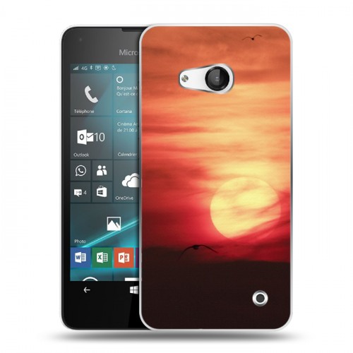 Дизайнерский пластиковый чехол для Microsoft Lumia 550 Закат