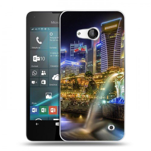 Дизайнерский пластиковый чехол для Microsoft Lumia 550 Сингапур