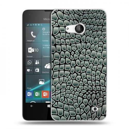Дизайнерский пластиковый чехол для Microsoft Lumia 550 Кожа змей
