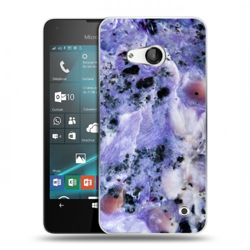 Дизайнерский пластиковый чехол для Microsoft Lumia 550 Мрамор текстура