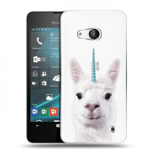 Дизайнерский пластиковый чехол для Microsoft Lumia 550 Мятные звери