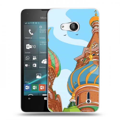 Дизайнерский пластиковый чехол для Microsoft Lumia 550 Столичные зарисовки