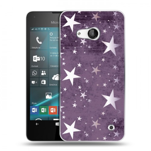 Дизайнерский пластиковый чехол для Microsoft Lumia 550 Звезды
