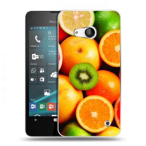Дизайнерский пластиковый чехол для Microsoft Lumia 550 Фрукты текстуры
