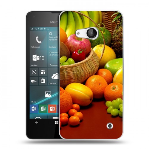 Дизайнерский пластиковый чехол для Microsoft Lumia 550 Фрукты текстуры