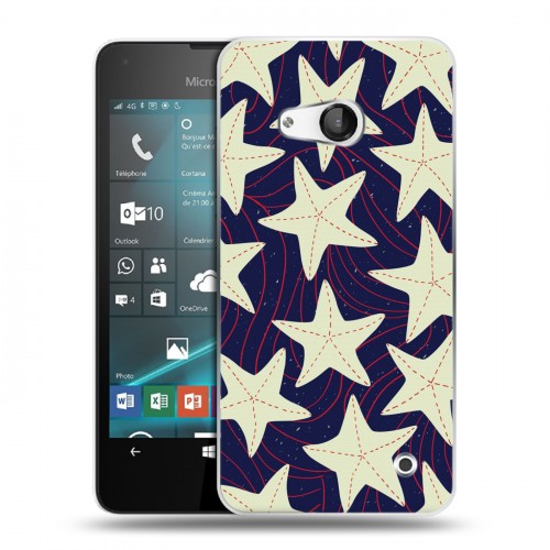 Дизайнерский пластиковый чехол для Microsoft Lumia 550 Морские шаблоны