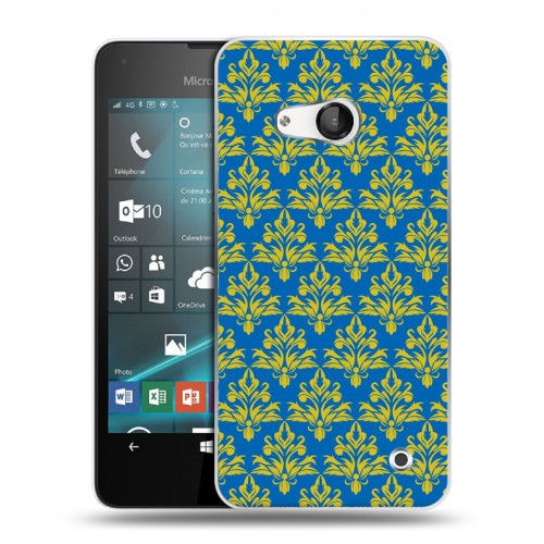 Дизайнерский пластиковый чехол для Microsoft Lumia 550 Дамаск Шаблоны