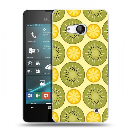 Дизайнерский пластиковый чехол для Microsoft Lumia 550 Фруктово-арбузные узоры