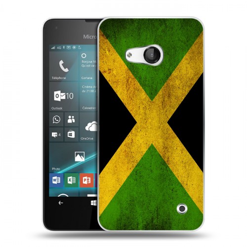Дизайнерский пластиковый чехол для Microsoft Lumia 550 Флаг Ямайки