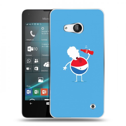 Дизайнерский пластиковый чехол для Microsoft Lumia 550 Pepsi