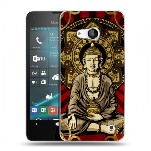 Дизайнерский пластиковый чехол для Microsoft Lumia 550 Священный Будда