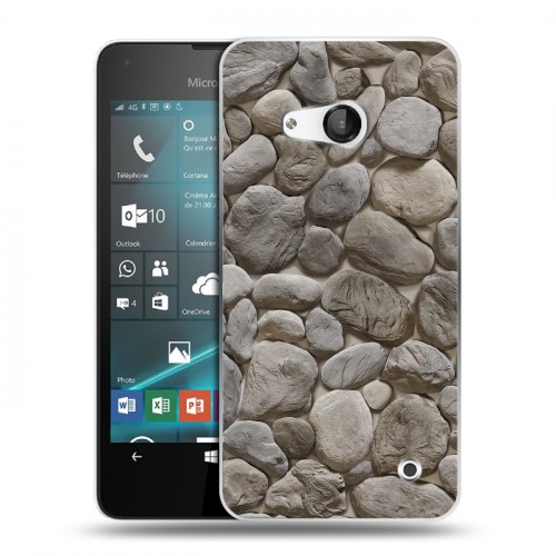 Дизайнерский пластиковый чехол для Microsoft Lumia 550 Текстура камня