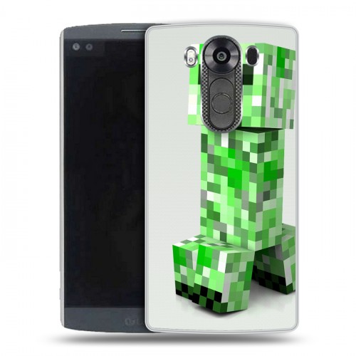 Дизайнерский пластиковый чехол для LG V10 Minecraft