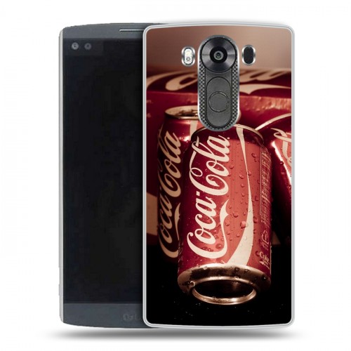 Дизайнерский пластиковый чехол для LG V10 Coca-cola