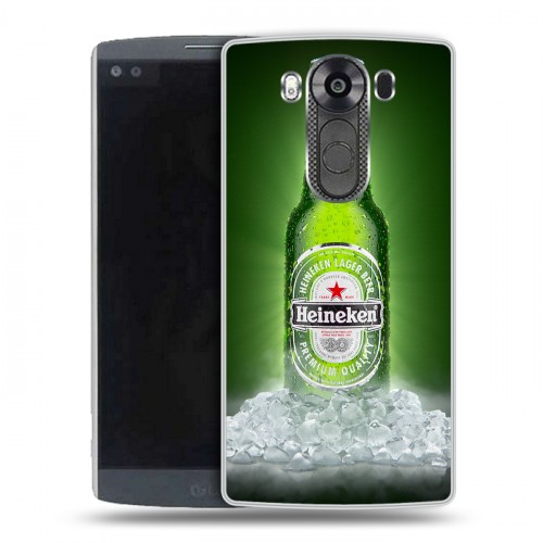 Дизайнерский пластиковый чехол для LG V10 Heineken